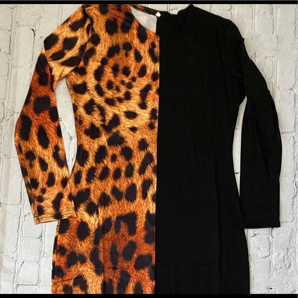 Leopard Print Ankle Dress - Picture 5 of 7